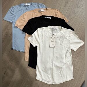 Zara small knit t-shirts lot